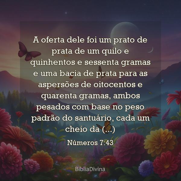 Números 7:43