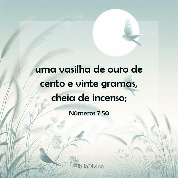 Números 7:50