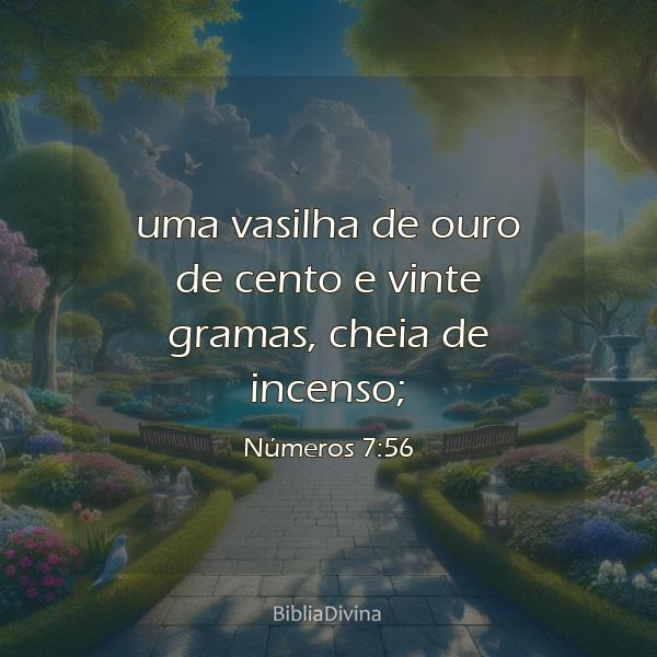 Números 7:56