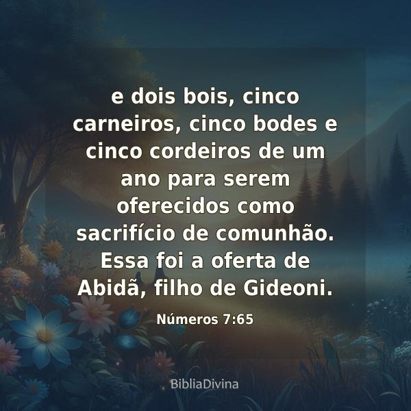 Números 7:65