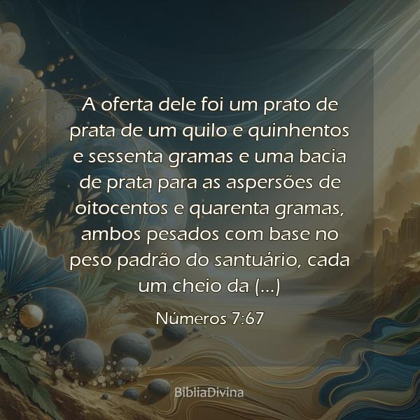 Números 7:67