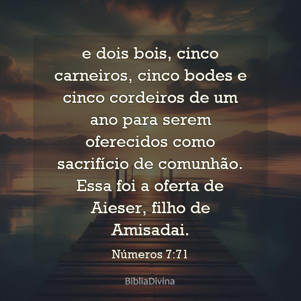 Números 7:71