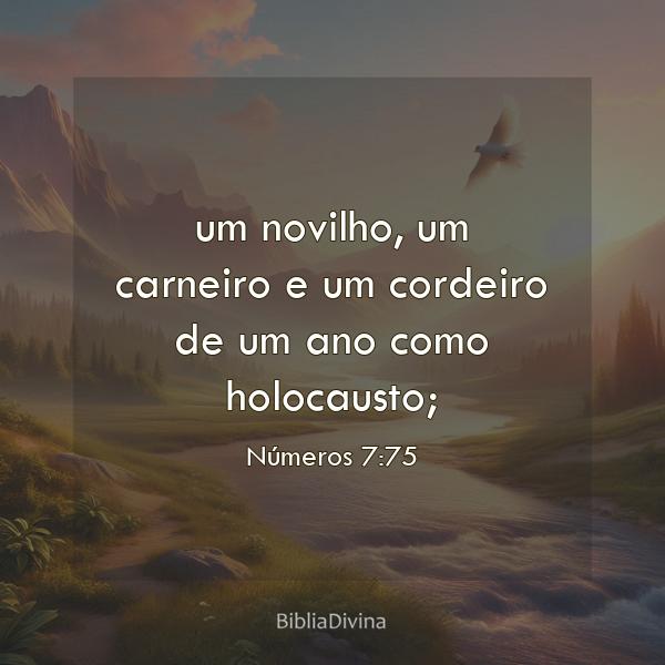 Números 7:75