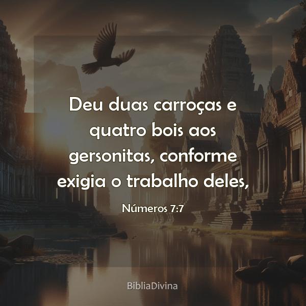 Números 7:7