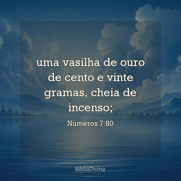 Números 7:80