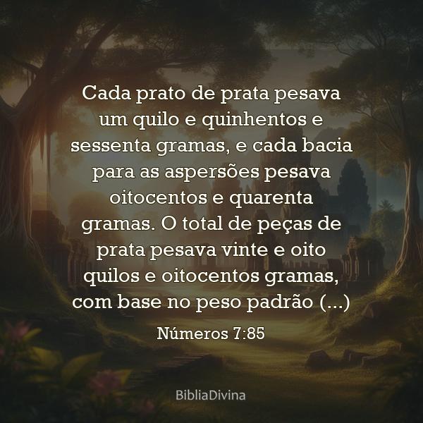 Números 7:85