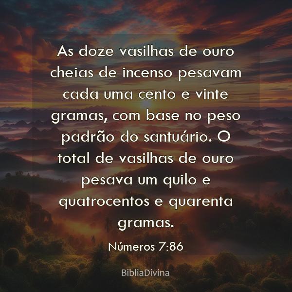 Números 7:86