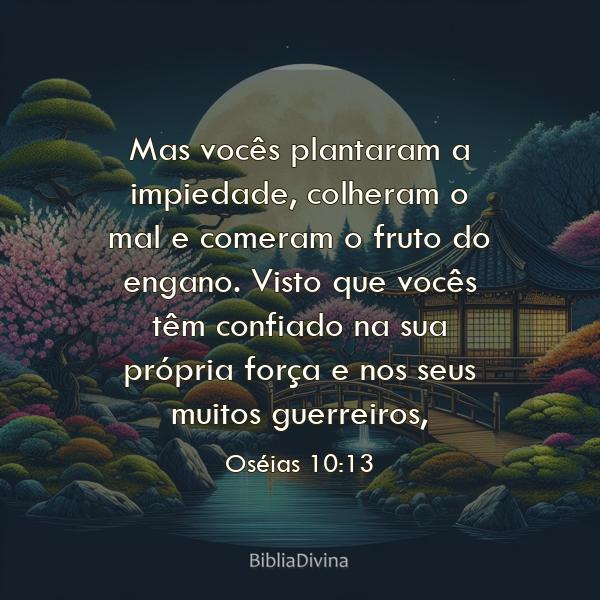 Oséias 10:13