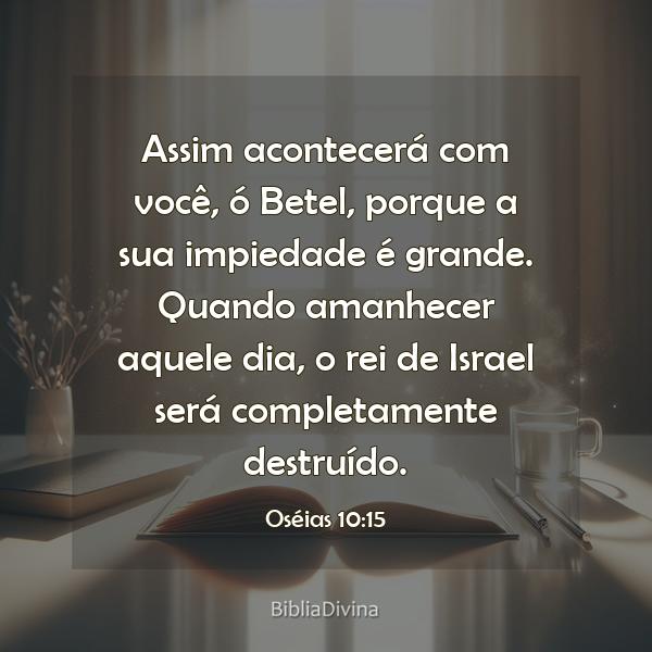 Oséias 10:15