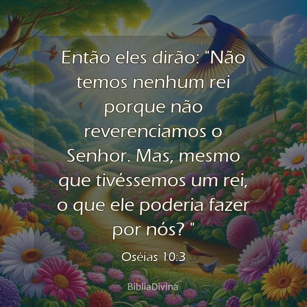 Oséias 10:3