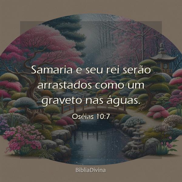 Oséias 10:7