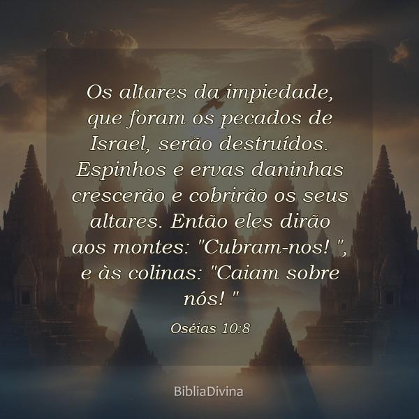 Oséias 10:8