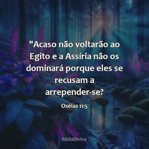 Oséias 11:5