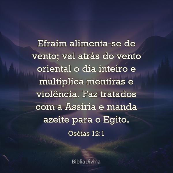 Oséias 12:1