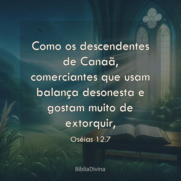 Oséias 12:7