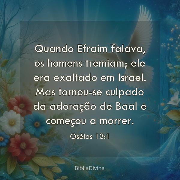 Oséias 13:1