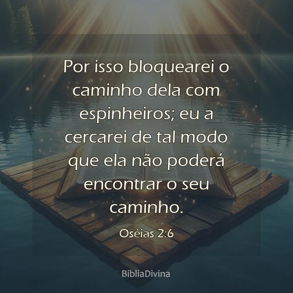 Oséias 2:6