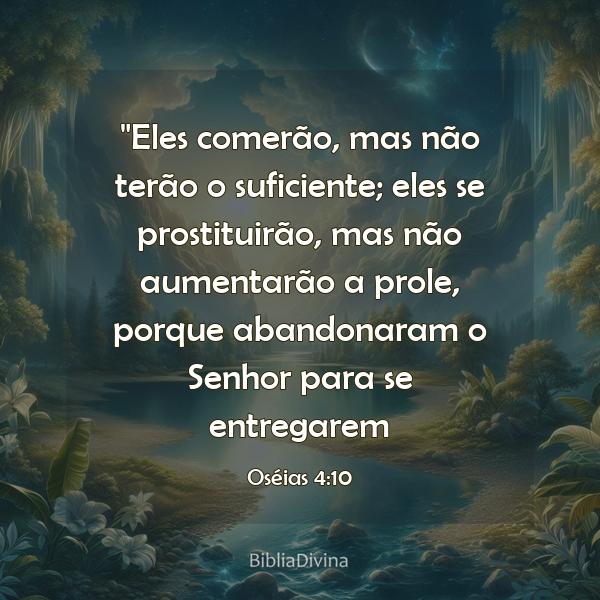 Oséias 4:10