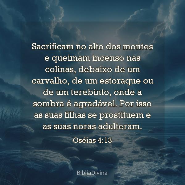 Oséias 4:13