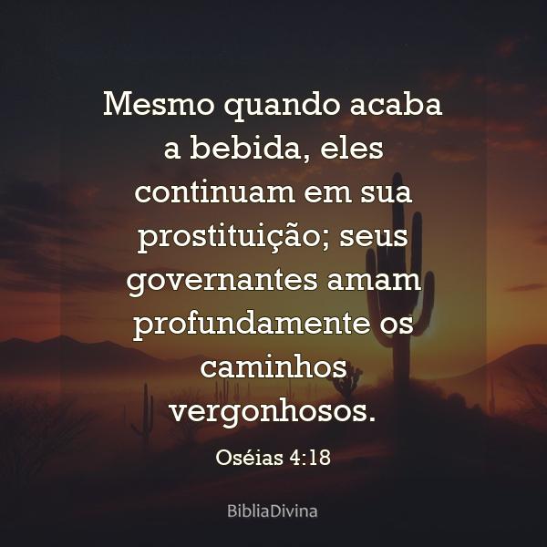 Oséias 4:18