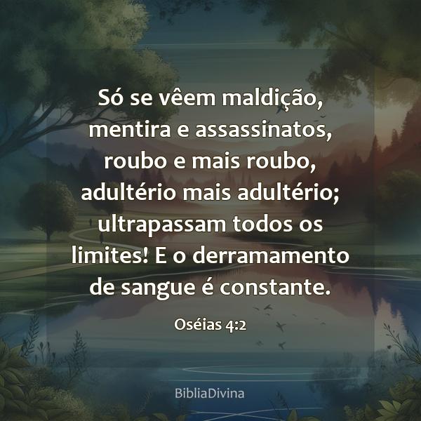 Oséias 4:2