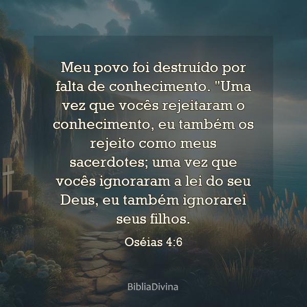 Oséias 4:6