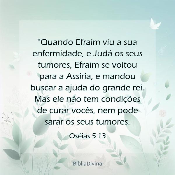 Oséias 5:13