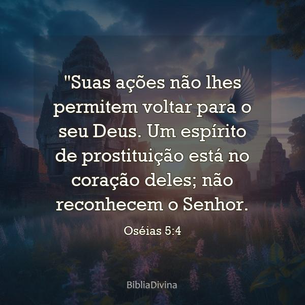 Oséias 5:4