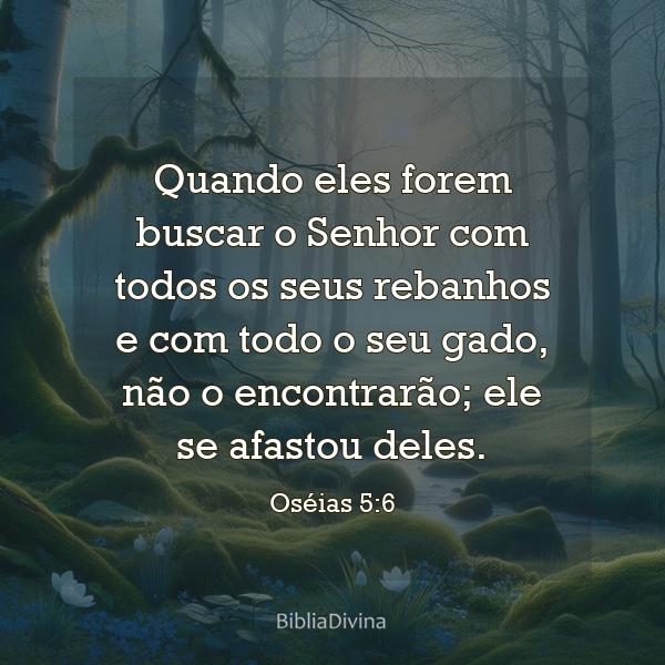 Oséias 5:6