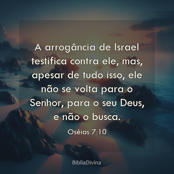 Oséias 7:10