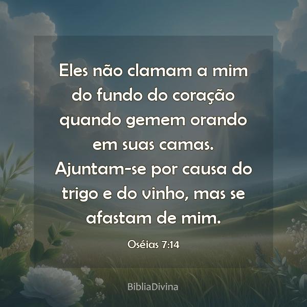 Oséias 7:14