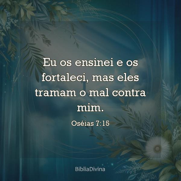 Oséias 7:15