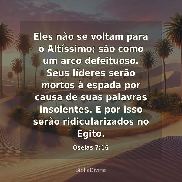 Oséias 7:16