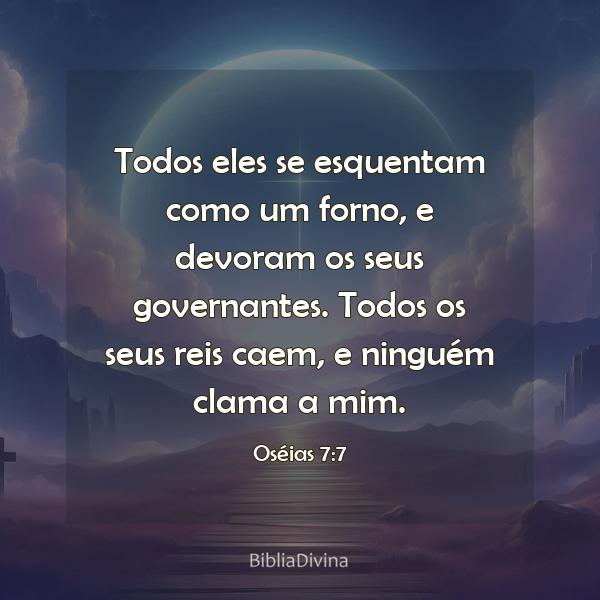 Oséias 7:7