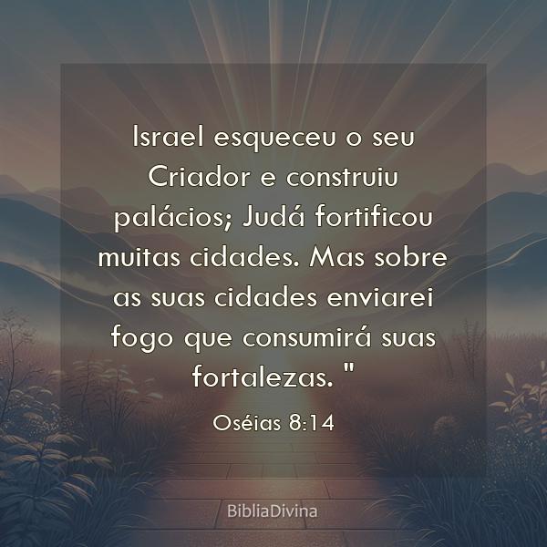 Oséias 8:14