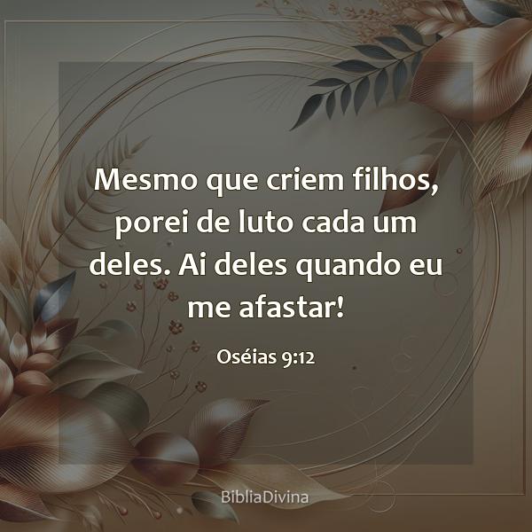 Oséias 9:12