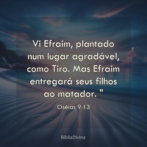 Oséias 9:13