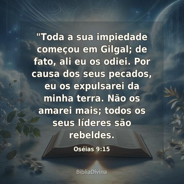 Oséias 9:15