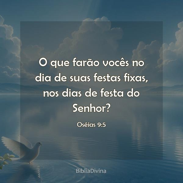 Oséias 9:5