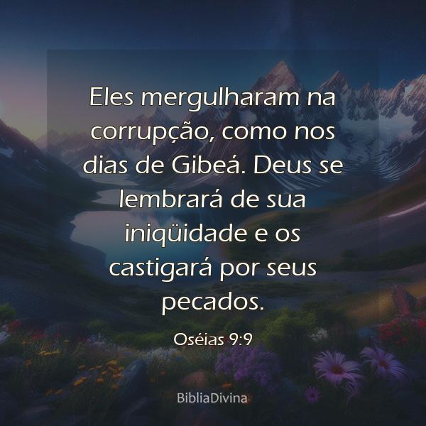 Oséias 9:9