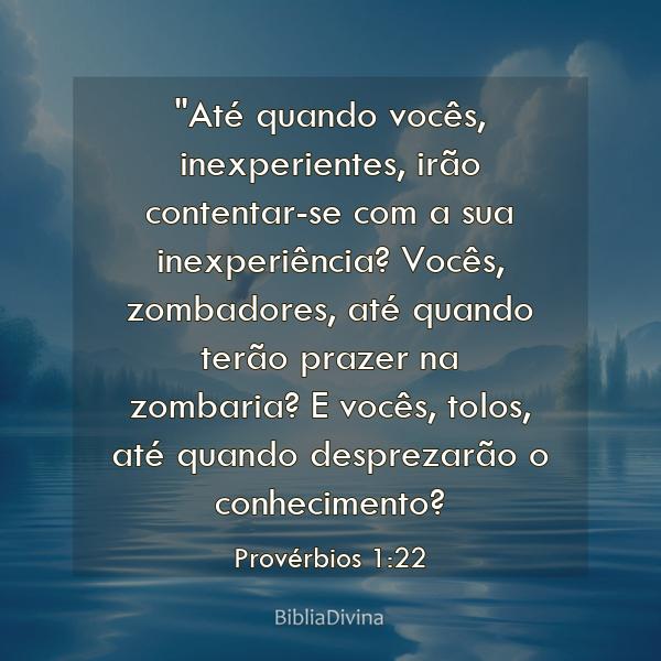 Provérbios 1:22