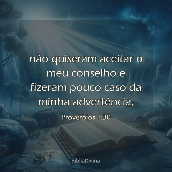 Provérbios 1:30