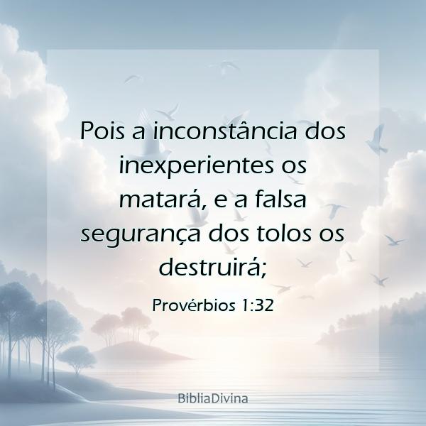 Provérbios 1:32