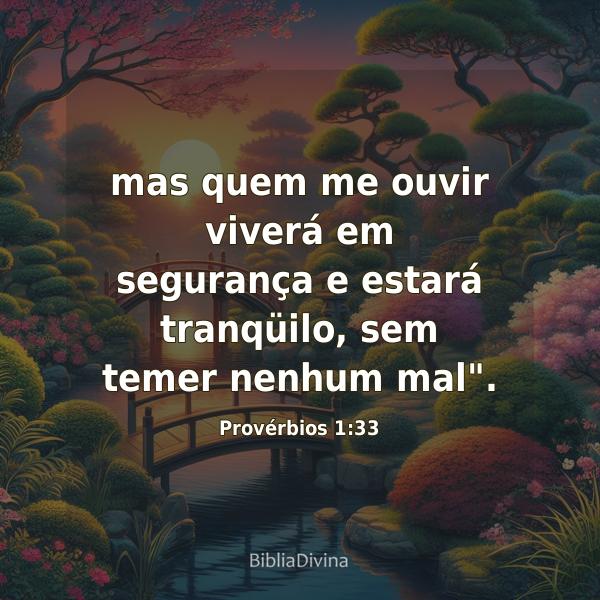 Provérbios 1:33