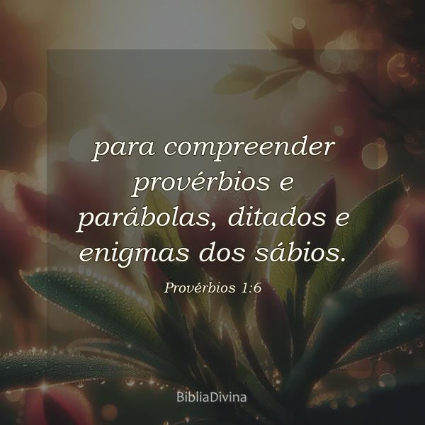 Provérbios 1:6