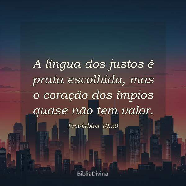 Provérbios 10:20