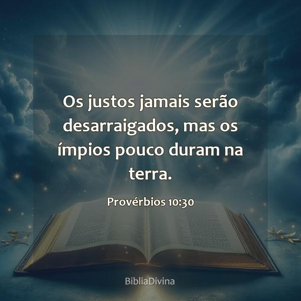 Provérbios 10:30