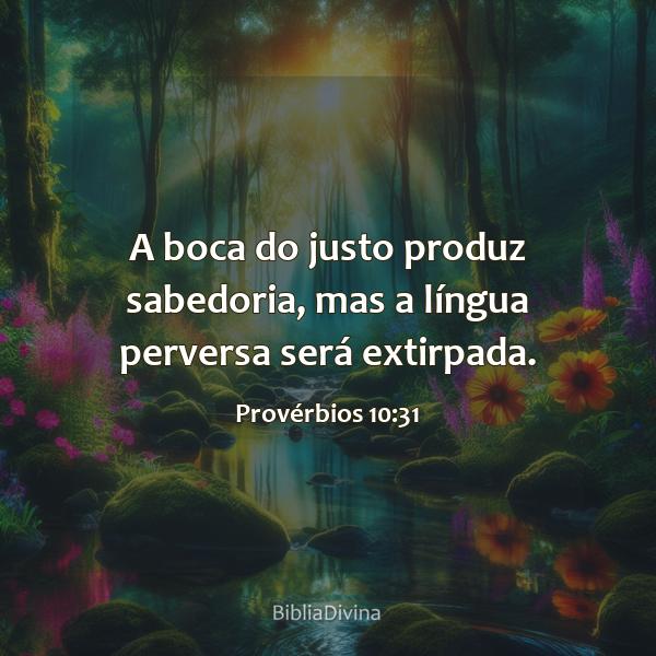 Provérbios 10:31