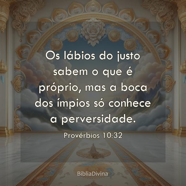 Provérbios 10:32