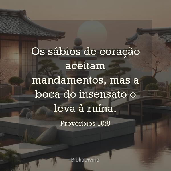 Provérbios 10:8